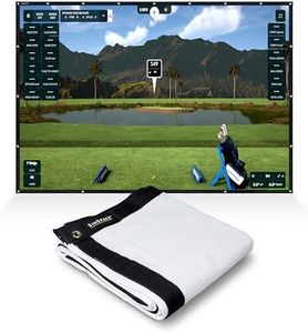 SimSpace Elite Impact Screen - Premium Projector Screen for Golf Simulator for Home, Single-Layer Construction, Durable Golf Impact Screen, Reinforced Stitching, 3.3 x 2.525 metres