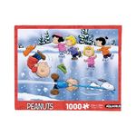 AQUARIUS Charlie Brown Christmas Skating Puzzle (1000 Piece Jigsaw Puzzle) - Glare Free - Precision Fit - Virtually No Puzzle Dust - Officially Licensed Peanuts Merchandise & Collectibles - 20x27 in