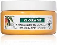 Klorane Nourishing 2-in-1 Mask with Mango, Deep Conditioning and Overnight Treatment for Dry Hair, Paraben, Silicone and Sulfate Free, Biodegradable, Vegan, 5 fl.oz.