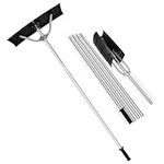 Goture 20ft Snow Roof Rake with Retractable 27.5" Oversized Blade, Aluminum Telescopic Snow Rake for Roof, Lightweight Roof Shovel Roof Snow Removal Tool for Single Storey & Cabins