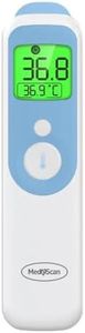 MedeScan Multifunction Touchless & Ear Thermometer – Infrared Digital Fever Monitor for Baby, Kids & Adults, Non-Contact Forehead & Ear Use, Fast 1-Second Readings, Memory & Backlit Display