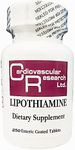 Cardiovascular Research Thiamine B1 Supplement 250 Tablets - Vitamin B1 Lipothiamine Now with Alpha Lipoic Acid - One 250 Tab Bottle