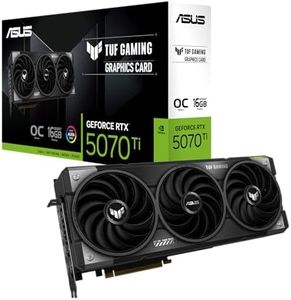 ASUS TUF Gaming GeForce RTX ™ 5070 Ti 16GB GDDR7 OC Edition Gaming Graphics Card (PCIe® 5.0, HDMI®/DP 2.1, 3.125-slot, Military-Grade Components, Protective PCB Coating, axial-tech Fans)