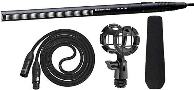 Sennheiser MKH 416-P48 Video, Cinema and Broadcasting Shotgun Microphone Complete Kit with LyxPro XLR Cable Foam Windscreen & Shock Mount Bundle