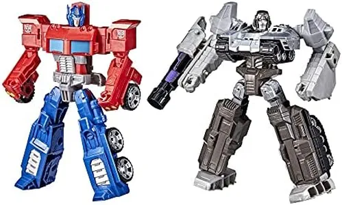 Transformers Toys Heroes and Villains Optimus Prime and Megatron 2-Pack Action Figures - for Kids Ages 6 and Up, 7-inch (Amazon Exclusive)