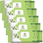 Cuddly Beans LARGE PET WIPES for Dogs, Puppies & Cats | Calendula & Vitamins | Cleans, Disinfects & Deodorize Body, Face, Ear, Mouth, Paws | Antibacterial & Antiseptic | Dry Bath, Lick Safe | 72x5 Pcs