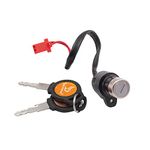 Deutsche High Performance (2 Pin Female Coupler) E-Rickshaw Ignition Lock (Wire Length 265 MM)