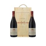 Personalised Chateauneuf Du Pape Red Wine Gift Set - 15% ABV (2 x 75cl) - Wine Gifts, Wine Gifts for Women, Offers, Wine Red, Wine Gifts for Men, Red wine offers