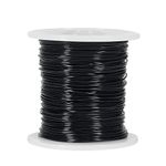 20 Gauge 0.8mm Aluminum Craft Wire, 100M Bendable Metal Wire for Sculpting, Bike Modelling Skeleton Crafting Floral Making, Jewelry Making, Wire Weaving and Wrapping (Black)