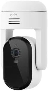 Arlo Essential Pan Tilt 2K Security Camera - Wired Plug-in Power, Person Recognition, Package Detection, Animated Preview, 1-Month Trial of Secure Plan, Dual-Band WiFi, Auto Motion Tracking, 1 Cam
