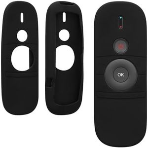 kwmobile Case Compatible with WeChip W1 Remote Case - Soft Silicone Cover for Remote Control - Black
