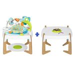 Evenflo Exersaucer 2-in-1 Activity Centre + Art Table, 360SeatSpin with Base, Gleeful Sea (62922142)