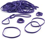 PlasticMill Purple Rubber Bands Size 33 (3 1/2" x 1/8") - #33 Colored Rubber Bands Office Supplies - Strong, Elastic Bands for Crafts, Balloon Garland, Cash, File Folders (500-Pack)