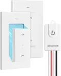 DEWENWILS Wireless Light Switch and Receiver Kit, 15A High Power, 100FT Range, No Wiring, Programmable & Expandable, Remote Control 3 Way Light Switch for Lamp, Ceiling Light, Fan, FCC Listed