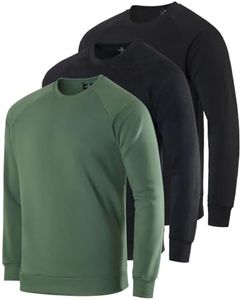 3 Pack: Men's Soft Plush Fleece Crewneck Sweatshirt - Athletic Pullover Sweater (Available In Big & Tall) Set 2, 3X Tall