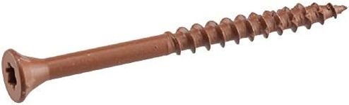 Deck Plus 48425 Wood Screws #8 x 1-5/8", Red, 1lb Box