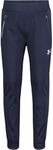 Under Armour Boys Pennant Tapered Track Pants, Jogger Style Sweatpants with Zipper Pockets, Midnight Navy