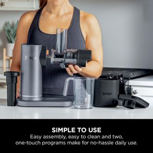 Ninja Cold Press Juicer – Grey, Slow Extraction