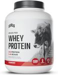 Levels Grass Fed 100% Whey Protein, No Hormones, Strawberry, 5LB