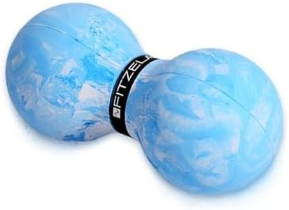 FITZELAR Double Lacrosse Massage Ball for Myofascial Release, SGS Certification, Massage Deep Tissue for Waist Back Feet, Trigger Point Therapy, Muscle Knots, Peanut Massage Ball for Muscle Pain