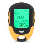 Leapiture FR500 Outdoor Multifunctional Car Altimeter Barometer Thermometer Hygrometer Compass Digital Altimeter with Multiple Functions Portable Hiking Altimeter