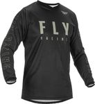 Fly Racing 2022 Adult F-16 Jersey (Black/Grey, Medium)