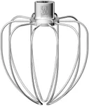 Heavy Duty Whisk Attachment for KitchenAid 5Plus-6QT Bowl-Lift Stand Mixers- Extra Thick Stainless Steel Wire Whip for Fast Whipping, Perfect for Large Batches, Dishwasher Safe