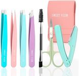 SWEET VIEW 7pcs Eyebrow Tweezers Se