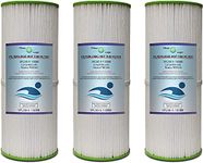 FilterLogic SFL50-5-130BE Hot Tub Spa Filter Compatible with Pleatco PRB50IN, Unicel C4326 (3 Pack)