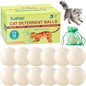 12PCS-Natural Outdoor Cat Repellent Balls,Cat Deterrent Outdoor & Indoor— Keep Cats Out of Your Yard, Away from Your Lawn, Garden, and Furniture, Keep Cats Away (L1)