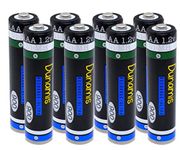 8pk Dunamis 1.2v AAA 900mAh NiMH Rechargeable Batteries - HIGH CAPACITY Suitable for Cordless Phones, Bluetooth Headsets & High Drain Devices etc...