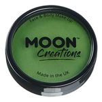 Moon Creations Pro Face & Body Makeup | Grass Green | 36g | Professional Colour Paint Cake Pots for Face Painting | Face Paint For Kids, Adults, Fancy Dress, Festivals, Halloween