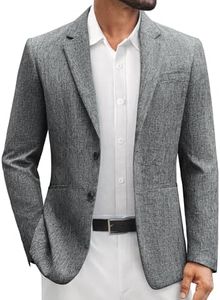 Vssjavun Mens Blazers and Sport Coats Slim Fit Suit Jacket Business Stylish Daily Blazer Dark Gray