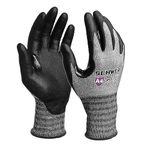 Schwer AIR-SKIN Cut Resistant Gloves AR5918 with Extreme Lightweight&Thin, Level 5 Wire Metal Gloves for Refined Work, Touch-screen, Fiberglass-free, 3D-Comfort Fit, Breathable, Black 1 Pair (L)