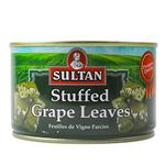 Sultan Vegetarian Stuffed Grape Leaves, Precooked Premium Dolma, Dolmades. Perfect for Mezze Platter, Serve Hot or Cold, Appetizer or Entrée! 14 oz Pack of 24