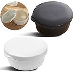 2 Pack Portable Round Soap Dishes, 
