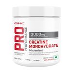 GNC Pro Performance Pure Micronized Creatine Monohydrate | 100 gm | 33 Serving | Instantized | Fuels Muscles | Increase Muscle Mass | Rapid Absorption | Lab Tested | Unflavoured | Boosts Athletic Performance | Imported