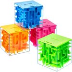 Patelai 4 Pieces Money Holder Maze Puzzle Gift Box, A Fun Unique Way to People You Loved, Great for Kids and Adults, Valentine's or Christmas