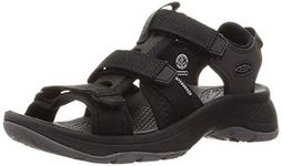 KEEN Women's Astoria West Open Toe Sandal, Black/Black, 9 M (Medium) US