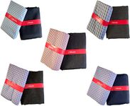 Arvind Men's Poly Cotton Shirt and Trouser Fabrics Unstitched Combo Set -Gift Pack (Multicolour, Free Size) Set of 5