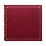 Pioneer Photo Albums 300-Pocket Post Bound Leatherette Cover Photo Album for 3.5 by 5.25-Inch Prints, Burgundy