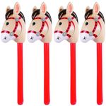 4PCS Inflatable Stick Horses