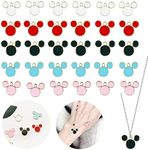 LOPURO Mouse Head Charms, 30 Pcs Co