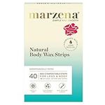 Marzena Natural Body Wax Strips, 40