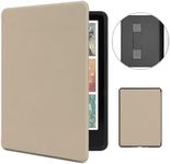 MOROCK Case for All-New 7" Kindle Paperwhite and Colorsoft Paperwhite Signature Edition(12th Generation-2024 released),Premium Lightweight PU Leather Cover with Hand Strap, Auto Wake/Sleep, Oat Coffee