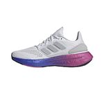 adidas Women's Pureboost 22 Trainers, Ftwr White/Grey Two/Lucid Fuchsia, 6 UK
