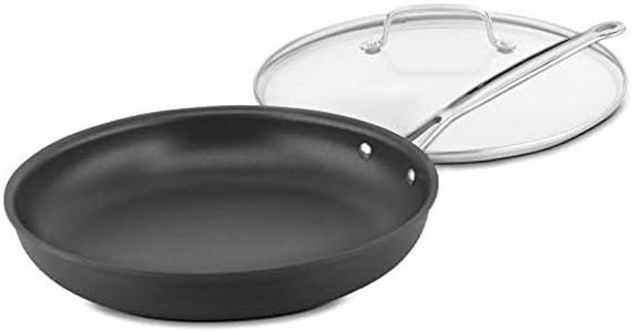 Cuisinart 622-30G Chef's Classic Nonstick Hard-Anodized 12-Inch Skillet with Glass Cover,Black