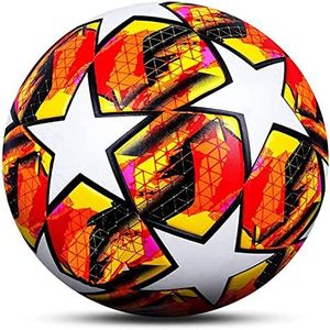 CNSTZX® Ballon de Football en Fusion Taille Officielle Taille 5, Ballons de Foot équipe Sport Formation Training Ligue Balles Futbol Bola, Professionnel World Cup Enfant Adultes (A)