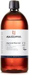 Naissance Apricot Kernel Oil (No. 204) - 900ml - Natural Moisturiser for Skin, Face, Beard, Nails, Hair, Body, Scalp - Massage, Aromatherapy, DIY Beauty, Conditioner