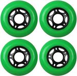 KSS Outdoor Asphalt Formula 89A Inline Skate X4 Wheels, Green, 72mm